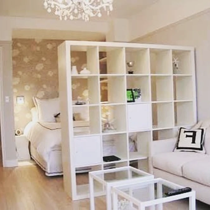 White Cubby Room Splitter