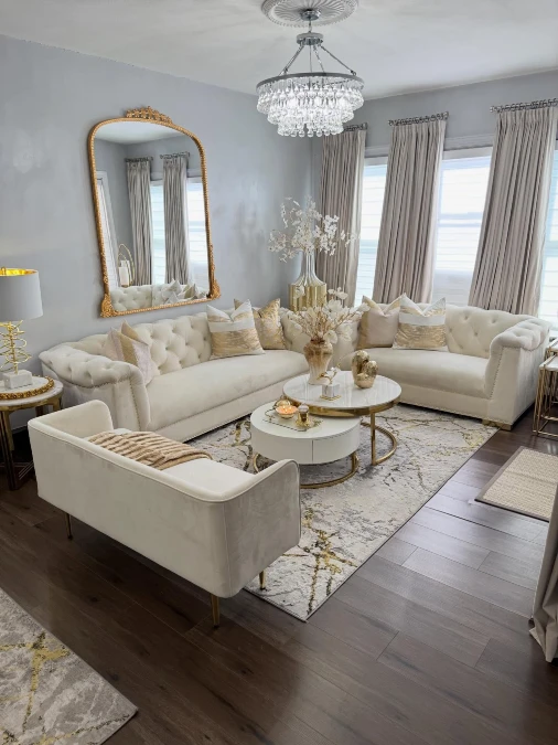 Winter Whites and Warm Metallics