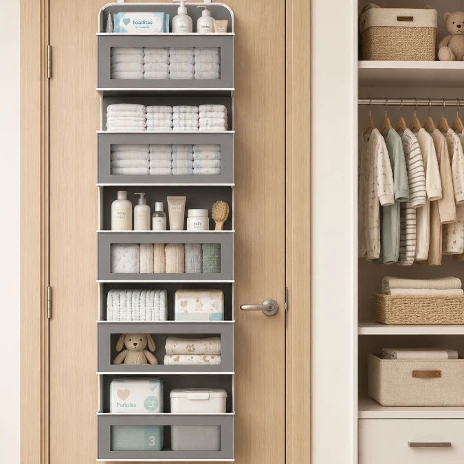 Fabric Window Pockets Tame Nursery Clutter