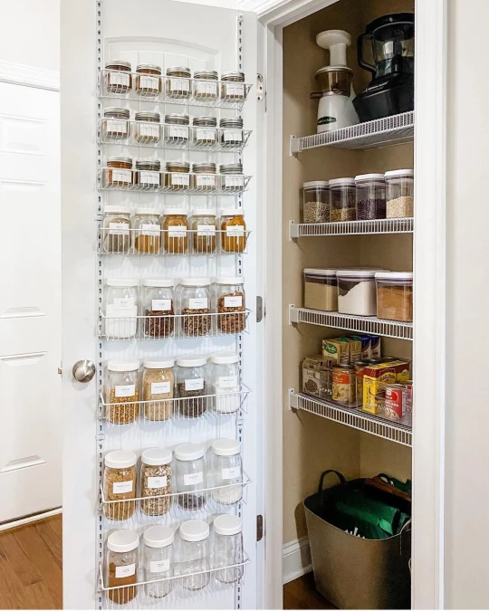 Glass Jar Pantry System Expands Kitchen Footprint